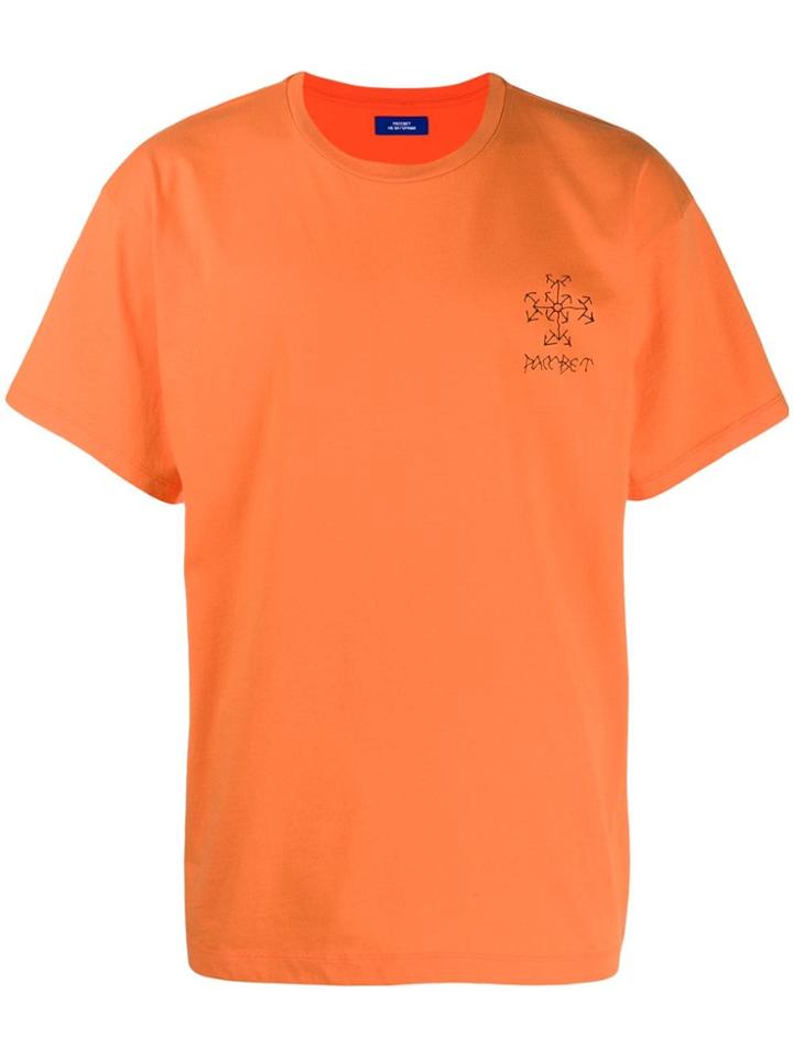 Rassvet Logo Print T-shirt - Orange