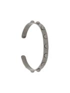 Federica Tosi Round Stud Thin Bangle - Metallic