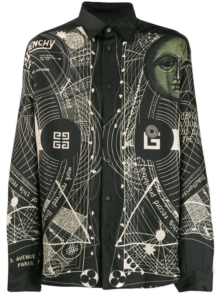 Givenchy Sun Embroidered Shirt - Black