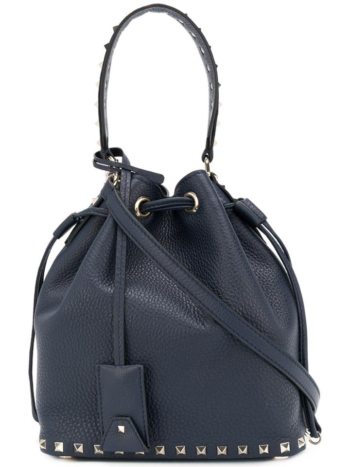 Valentino Valentino Garavani Rockstud Bucket Tote - Blue