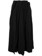 Comme Des Garçons Vintage Ribbed Knit Skirt - Black