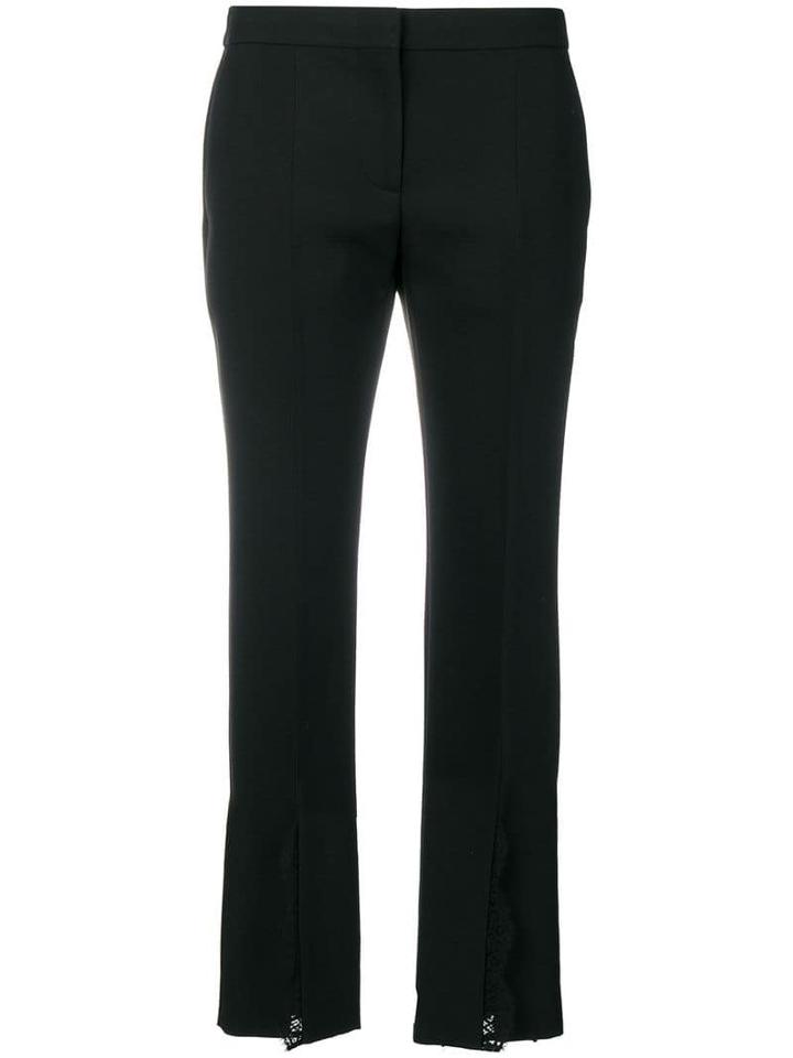 Alexander Mcqueen Split Hem Trousers - Black