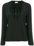 Red Valentino Bow Neck Blouse - Black