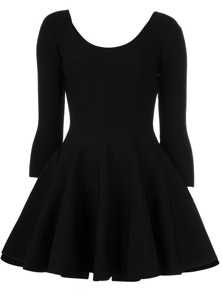Valentino Ballerina Mini Dress, Women's, Size: Xs, Black, Polyester/viscose