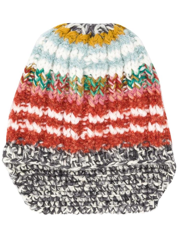 Missoni Knitted Hat - Red