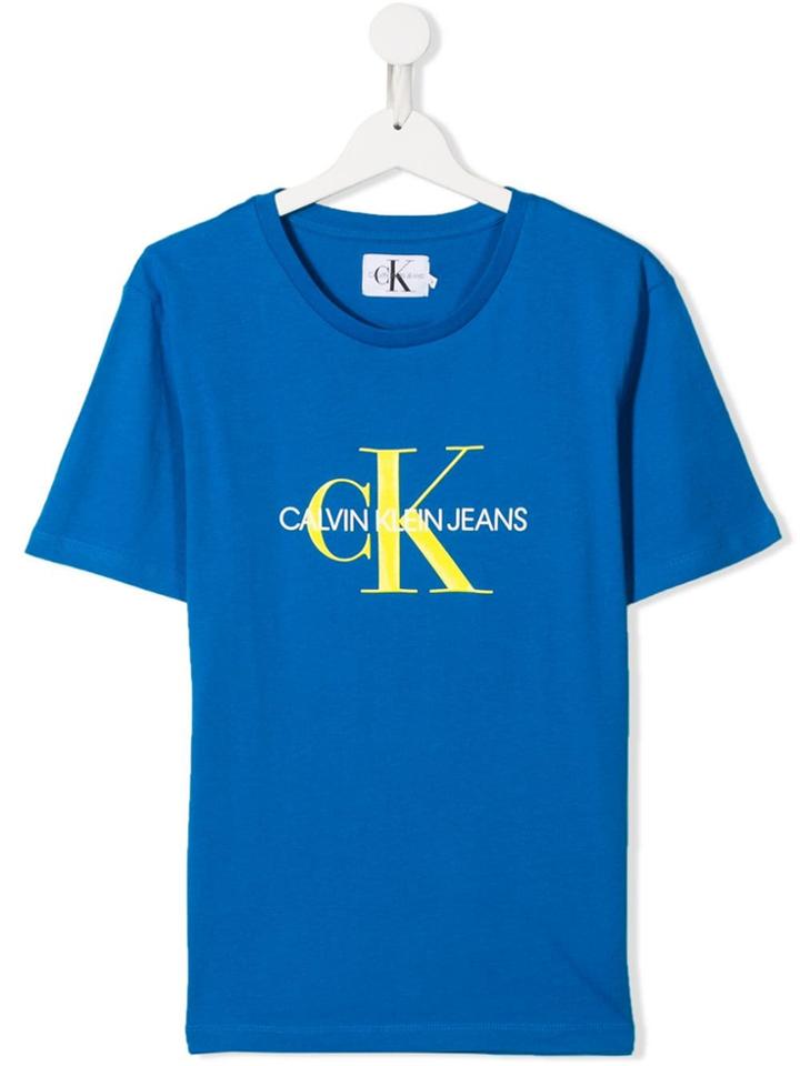 Calvin Klein Kids Logo T-shirt - Blue