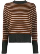 Sofie D'hoore Striped Knit Sweater - Brown