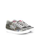2 Star Kids Teen Holographic Star Sneakers - Grey