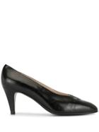 Chanel Pre-owned Cc Logo Pointed Pumps - Black