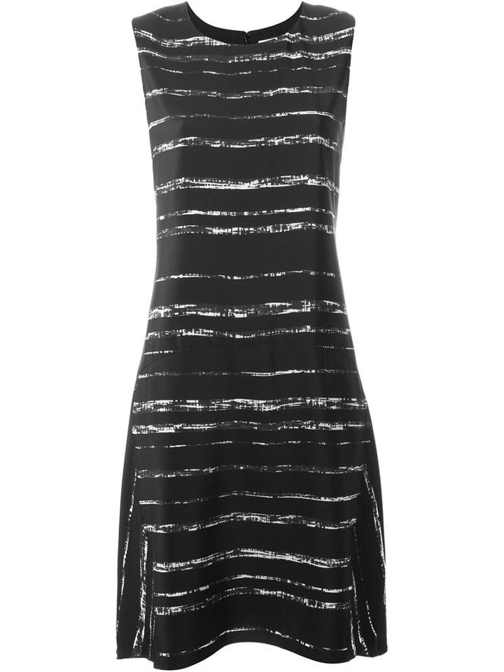 Vince Sleeveless Striped Shift Dress