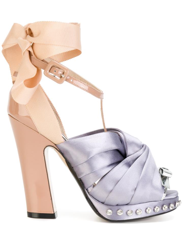 No21 Lillia Sandals - Pink & Purple