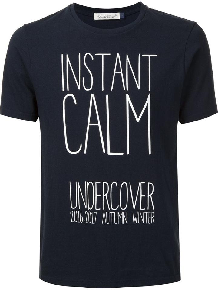 Undercover 'instant Calm' T-shirt, Men's, Size: 3, Black, Cotton