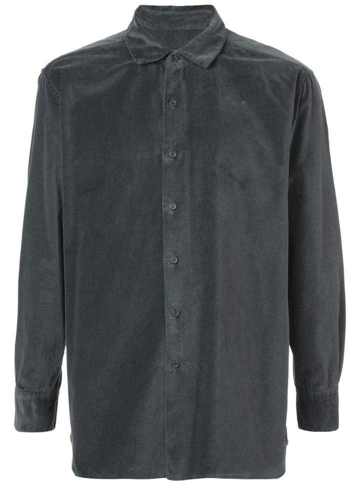 Casey Casey Textured Buttoned Shirt - Grey