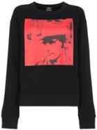 Calvin Klein 205w39nyc Dennis Hopper Print Cotton Sweatshirt - Black
