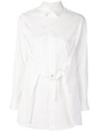 Comme Des Garçons Noir Kei Ninomiya Poplin Buckle Shirt - White