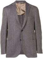 Corneliani Tweed Blazer Jacket - Blue