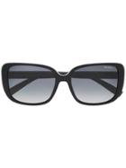 Versace Eyewear Oversized Square Sunglasses - Black