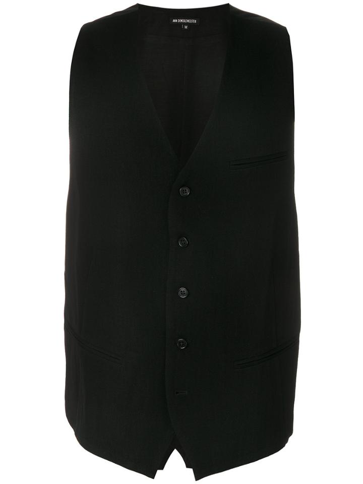 Ann Demeulemeester Classic Waistcoat - Black