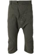Andrea Ya'aqov Drop-crotch Shorts, Men's, Size: Xl, Brown, Cotton/linen/flax/spandex/elastane