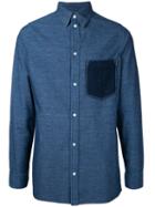 Loewe - Patch Pocket Shirt - Men - Cotton - S, Blue, Cotton