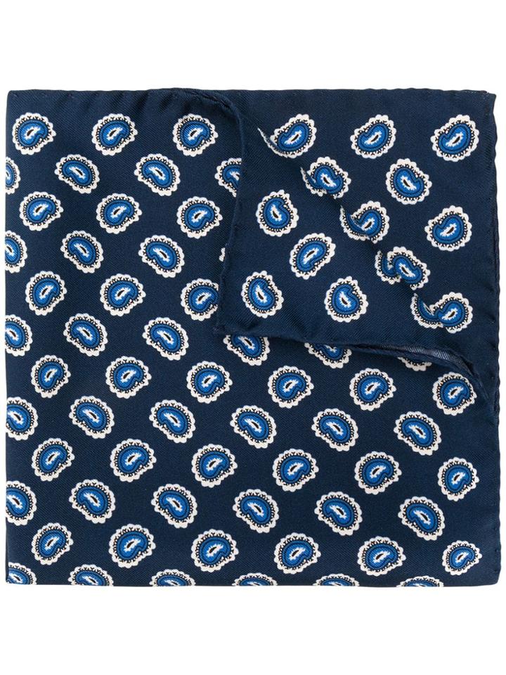 Eton All-over Print Pocket Scarf - Blue