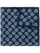 Eton All-over Print Pocket Scarf - Blue
