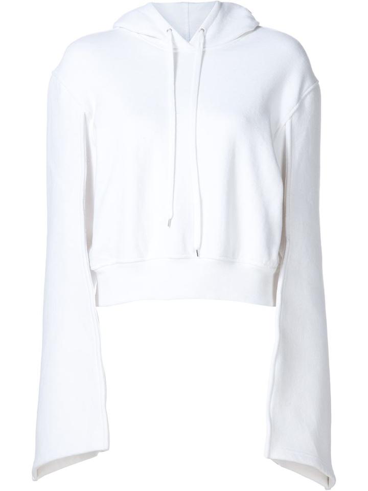 Y / Project Cropped 'articulated' Hoodie Sweater