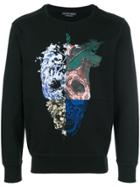 Alexander Mcqueen Patchwork Skull Sweatshirt - Black
