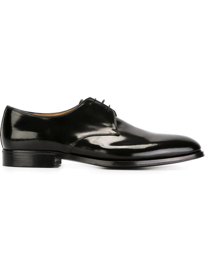 Premiata Classic Derby Shoes, Men's, Size: 11, Black, Patent Leather/leather/rubber