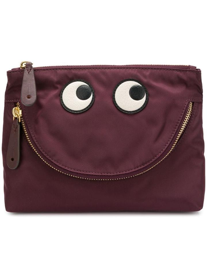 Anya Hindmarch Happpy Eyes Make-up Bag - Pink