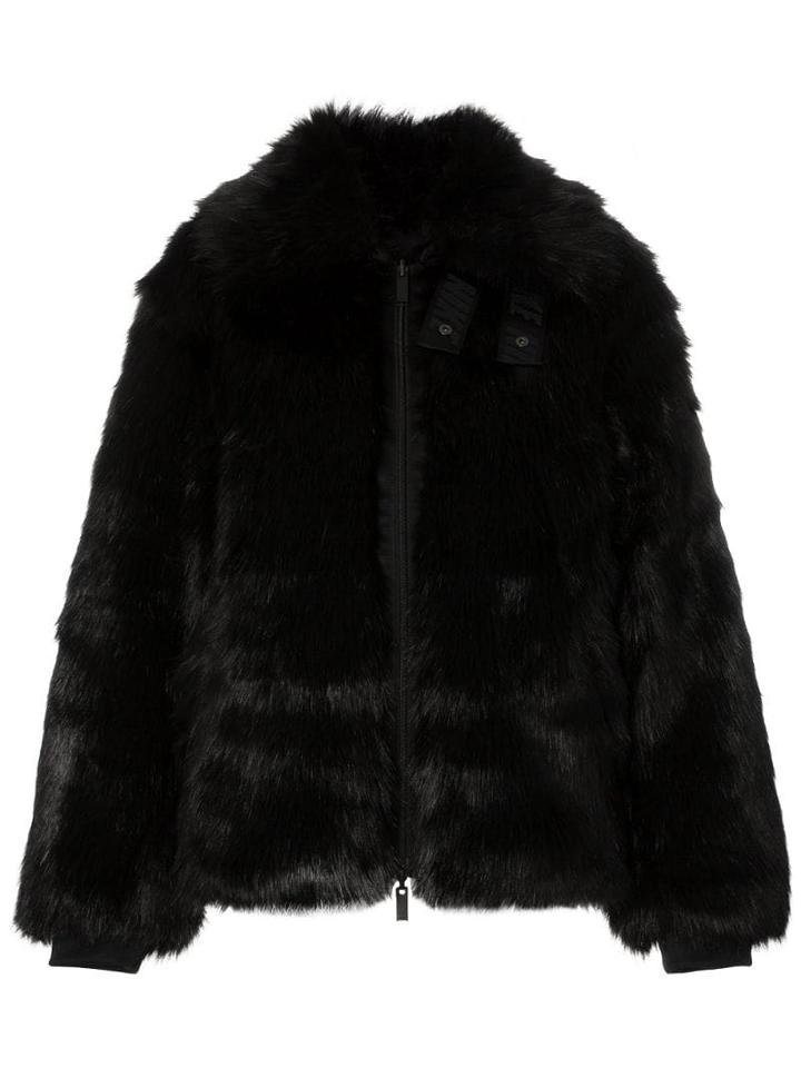 Nike X Ambush Reversible Faux Fur Bomber Jacket - Black