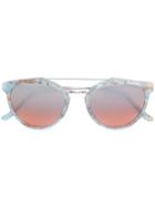 Retrosuperfuture Giaguaro Onice Azzuro Marbled Sunglasses - Blue