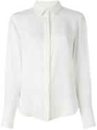 Chloé Concealed Placket Shirt, Women's, Size: 36, White, Silk