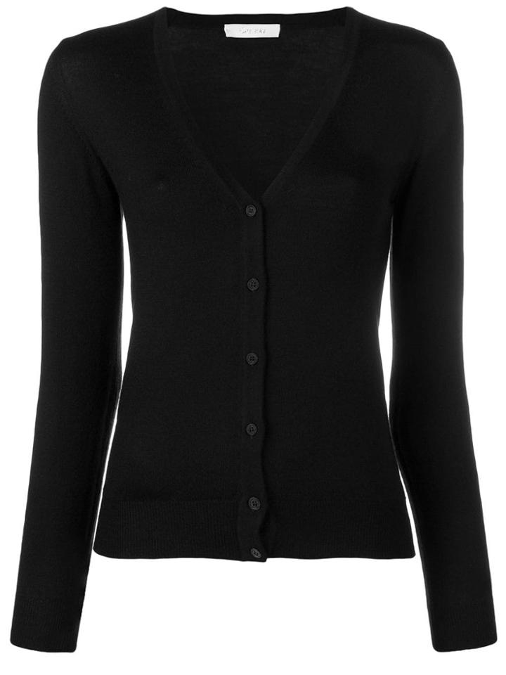 Cruciani V-neck Fitted Cardigan - Black