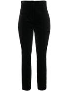 Dvf Diane Von Furstenberg Slim High Waist Trousers - Black
