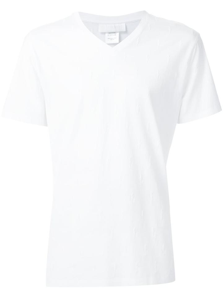 Neil Barrett Lightning Bolt T-shirt, Men's, Size: Small, White, Cotton