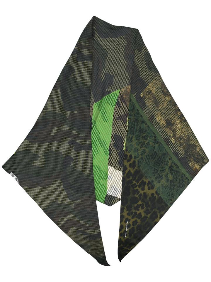 Pierre-louis Mascia - Multi-print Scarf - Women - Silk - One Size, Brown, Silk