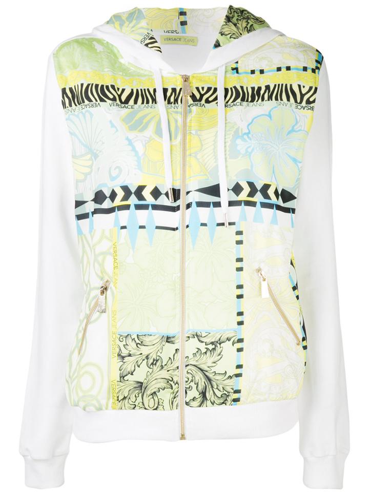 Versace Jeans Zip-up Hoodie - White