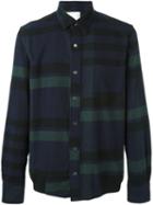 Sacai Striped Shirt, Men's, Size: 2, Blue, Polyester/cotton