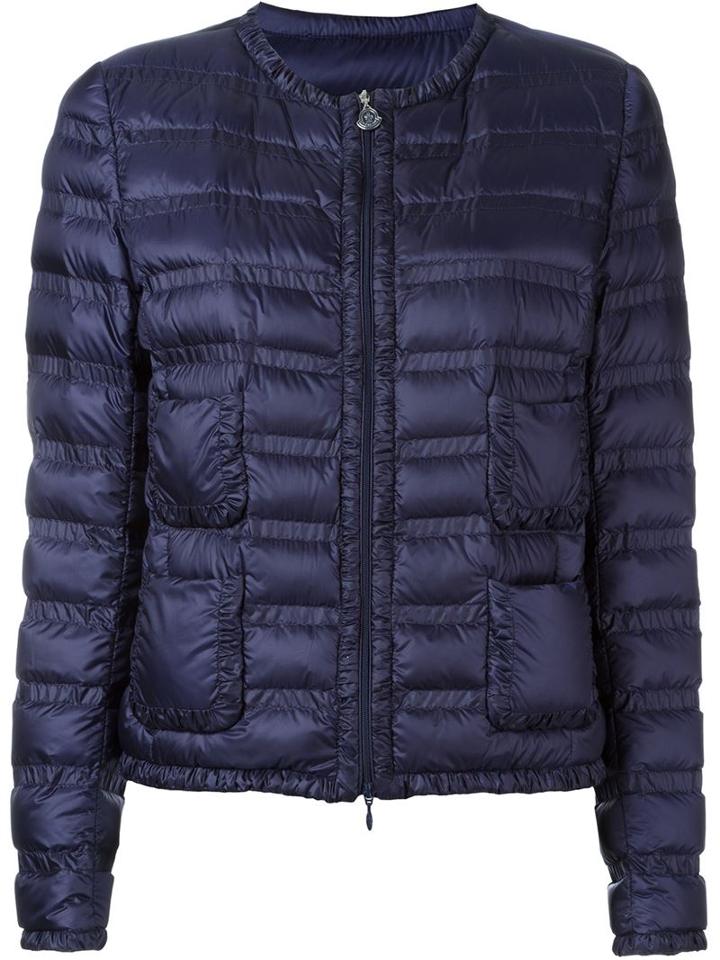 Moncler Lissy Padded Jacket, Women's, Size: 2, Blue, Polyamide/goose Down/feather Down