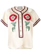 Gucci - Duchesse Blouse - Women - Polyamide/acetate - 42, Nude/neutrals, Polyamide/acetate