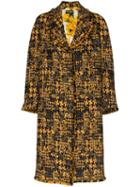 Dolce & Gabbana Single-breasted Tweed Coat - Black