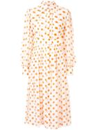 Emilia Wickstead Anatola Polka Dot Shirt Dress - White