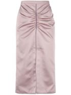No21 Side-slit Detail Skirt - Pink