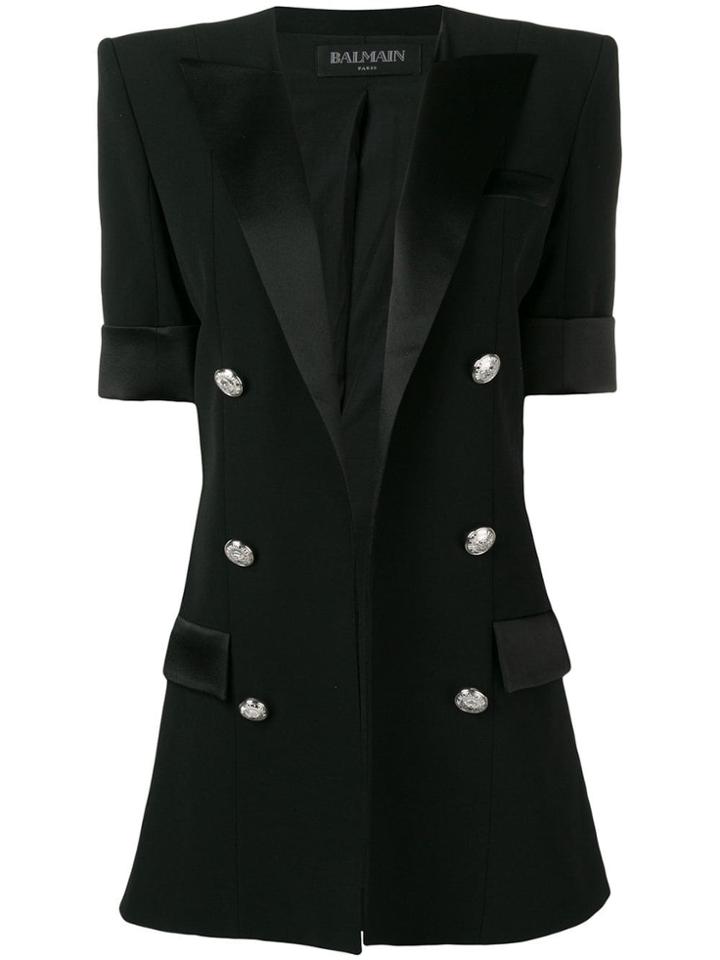 Balmain Short Sleeve Blazer - Black