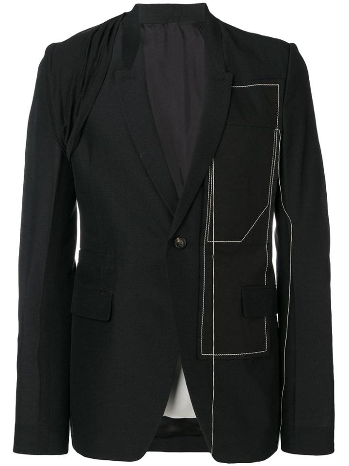 Rick Owens Structured Blazer - Black