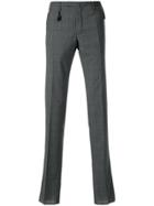 Incotex Checked Slim-fit Trousers - Grey