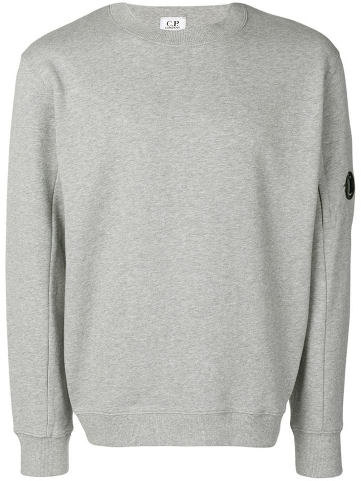 Cp Company Logo Plaque Sweatshirt - Grey