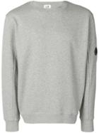 Cp Company Logo Plaque Sweatshirt - Grey