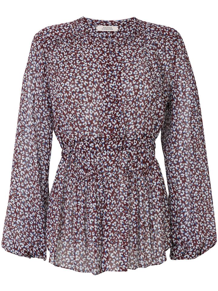 Dorothee Schumacher - Leopard Bloom Blouse - Women - Silk/cotton - 3, White, Silk/cotton
